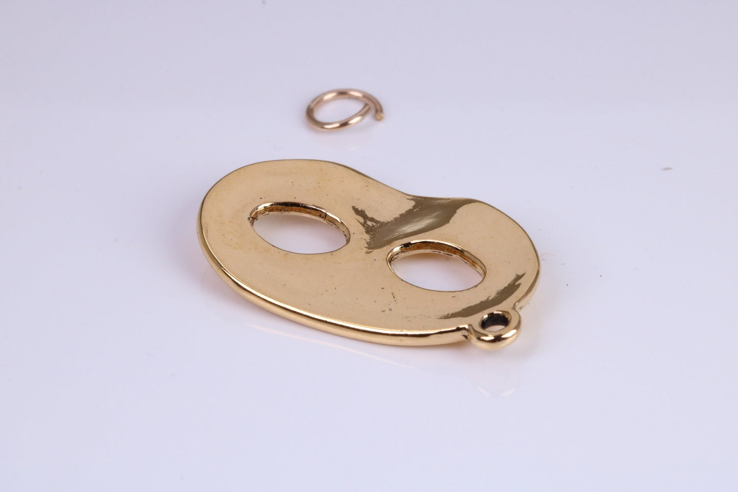 Pantomime Mask Charm, Traditional Charm, Made from Solid Cast Yellow Gold, British Hallmarked