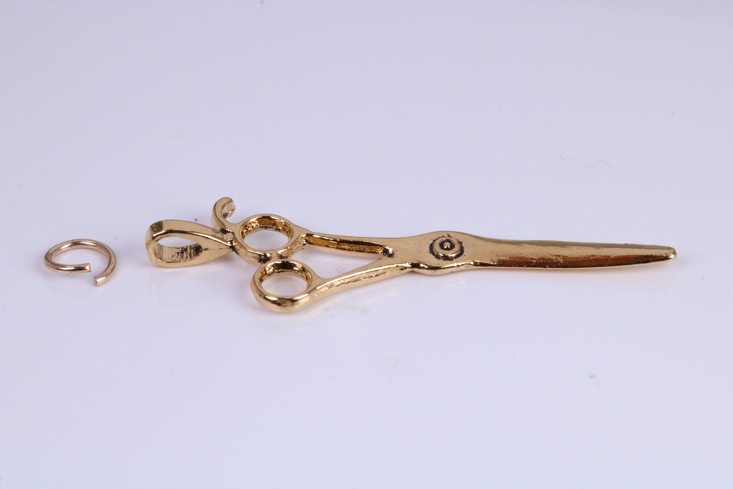 Scissor Charm, Traditional Charm, Made from Solid Cast Yellow Gold, British Hallmarked