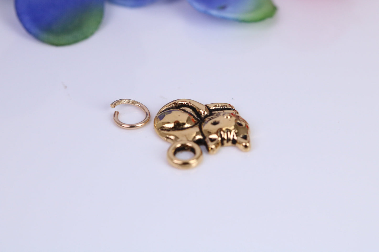 Cat Charm, Traditional Charm, Made from Solid Cast Yellow Gold, British Hallmarked