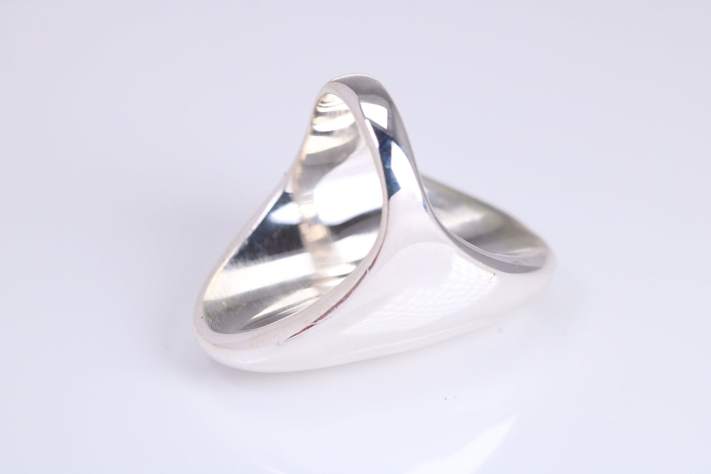 Oval Signet Ring, very very large substantial and very heavy, made from solid cast silver, British Hallmarked