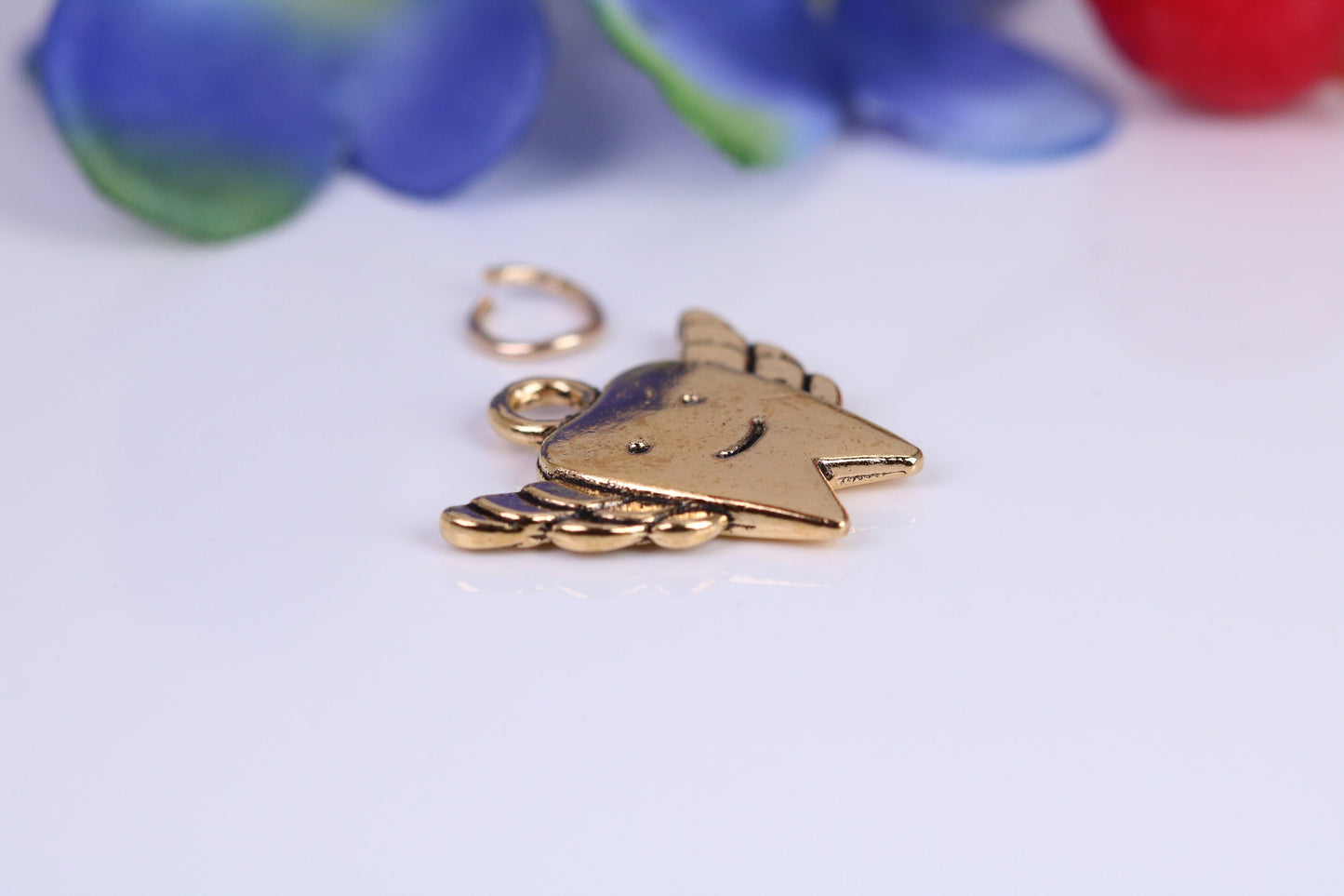 Tooth Fairy Charm, Traditional Charm, Made from Solid Cast Yellow Gold, British Hallmarked
