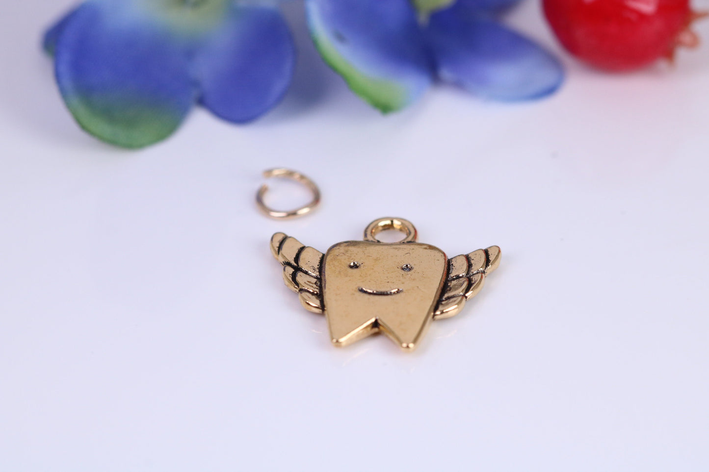 Tooth Fairy Charm, Traditional Charm, Made from Solid Cast Yellow Gold, British Hallmarked