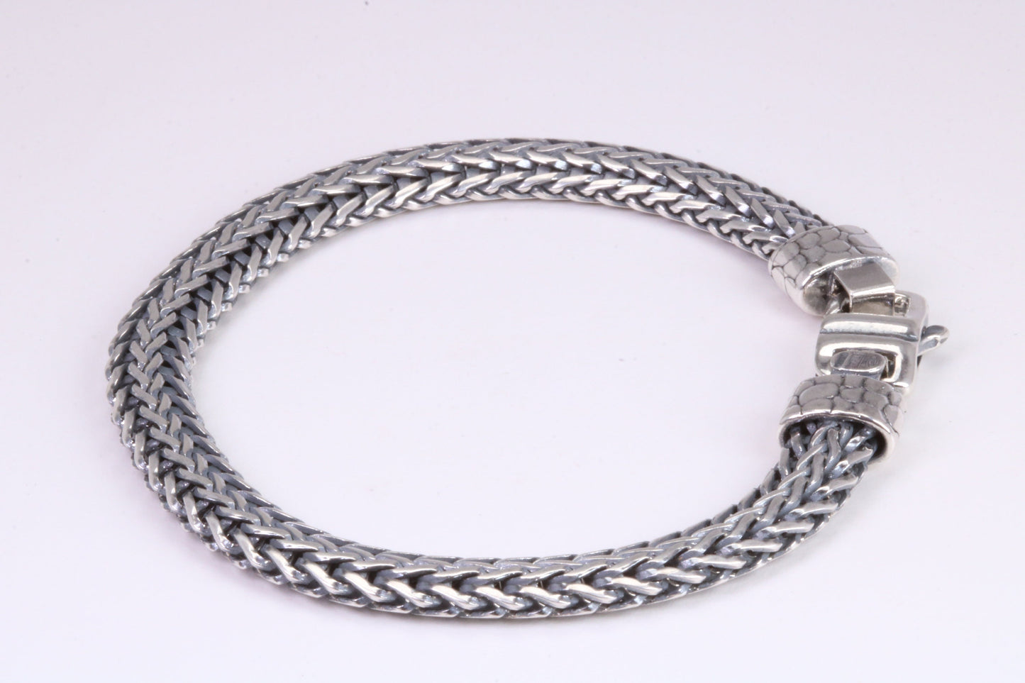 Cuban Bracelet, made from solid Sterling Silver, 7.50 Inches Long x 7 mm Wide, British Hallmarked