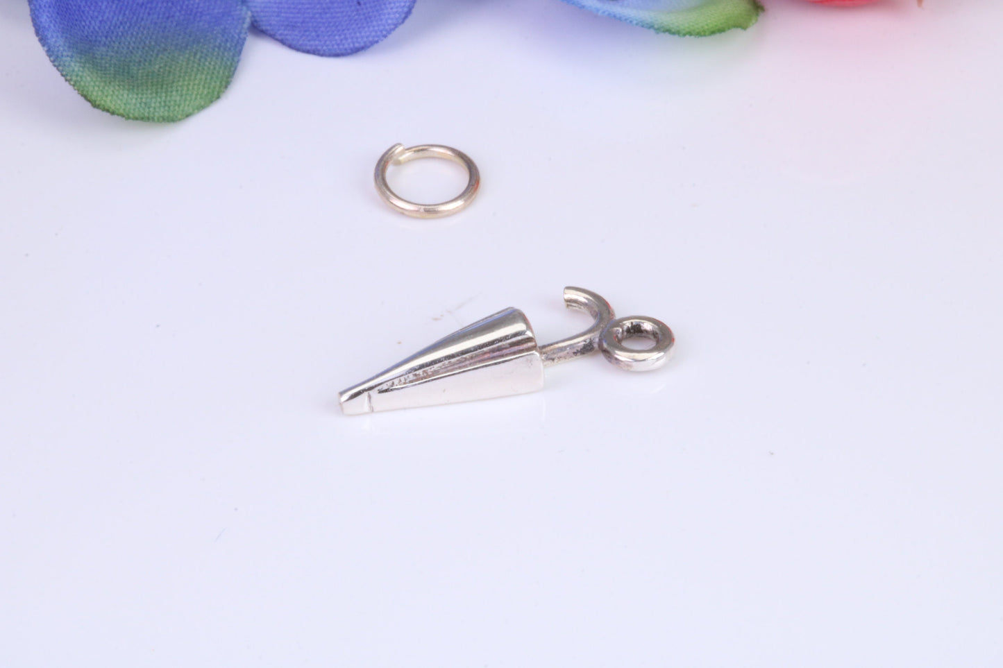 Umbrella Charm, Traditional Charm, Made from Solid 925 Grade Sterling Silver, Complete with Attachment Link