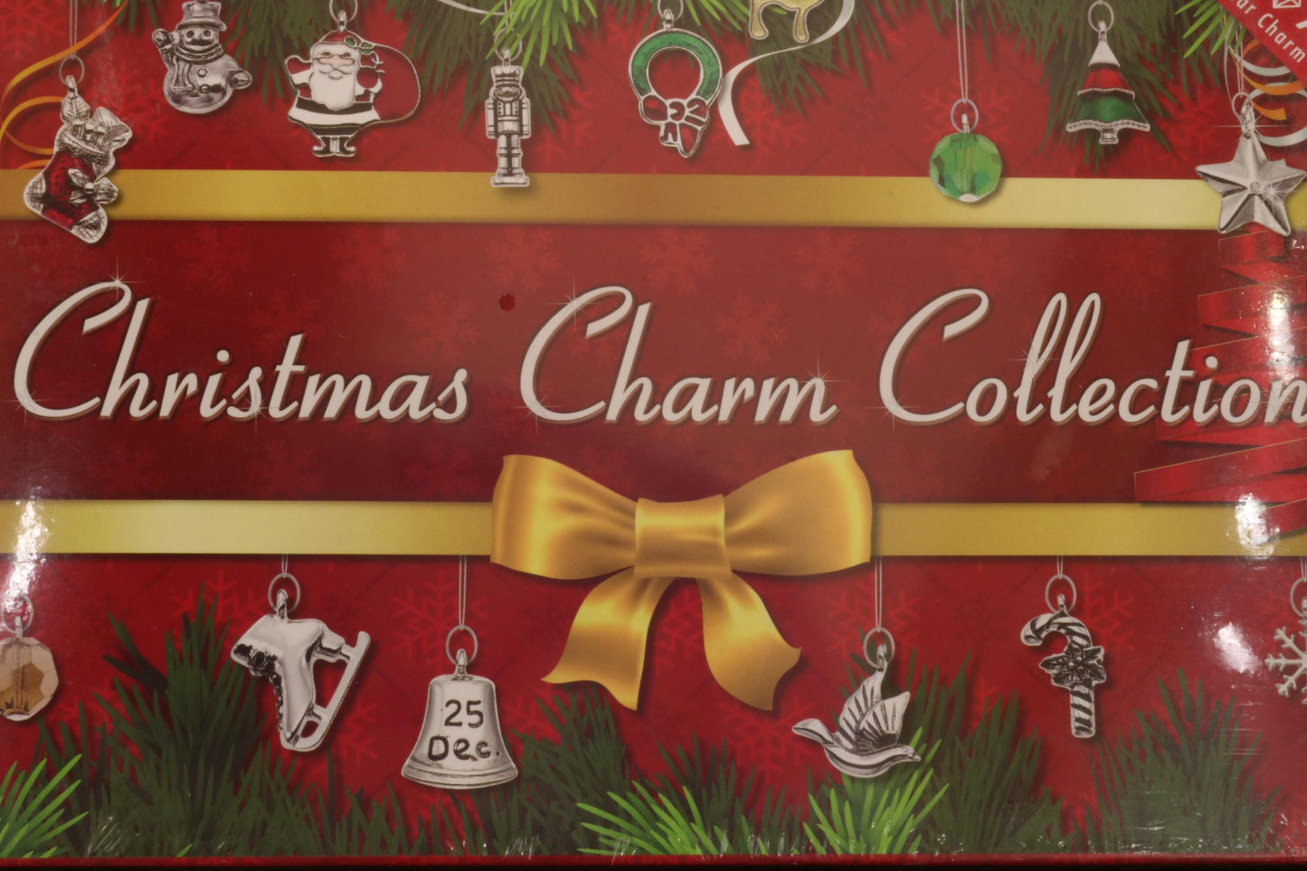 Christmas Charms Collection Advent Calendar, 24 Individual Charms Plus a Bracelet to Attach The Charms