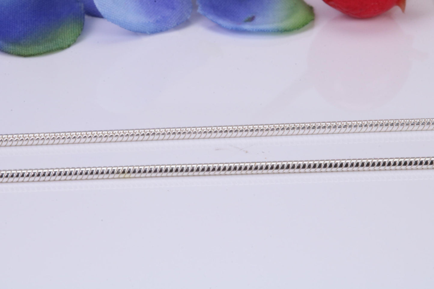 Very Slinky and Smooth Snake Chain, Made from solid 925 graded Sterling Silver, 16 or 18 inches long