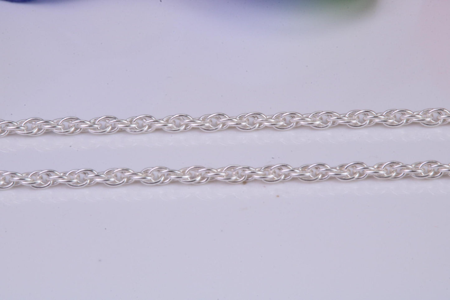 Twisted Rope Chain, Made from solid 925 graded Sterling Silver, 16 inches long