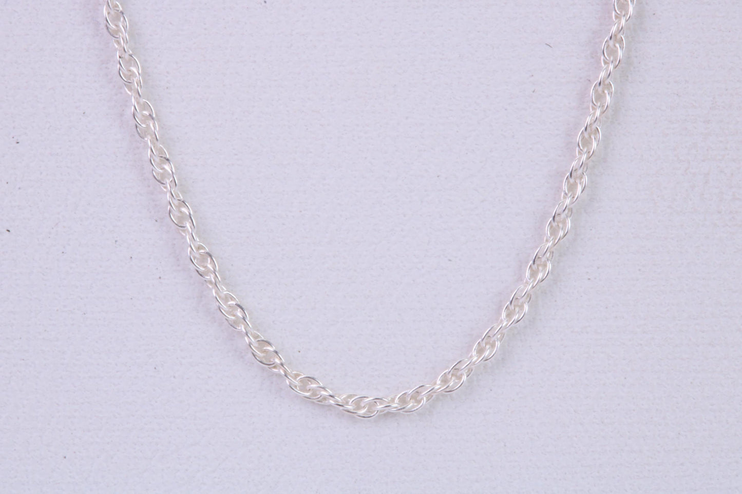 Twisted Rope Chain, Made from solid 925 graded Sterling Silver, 16 inches long