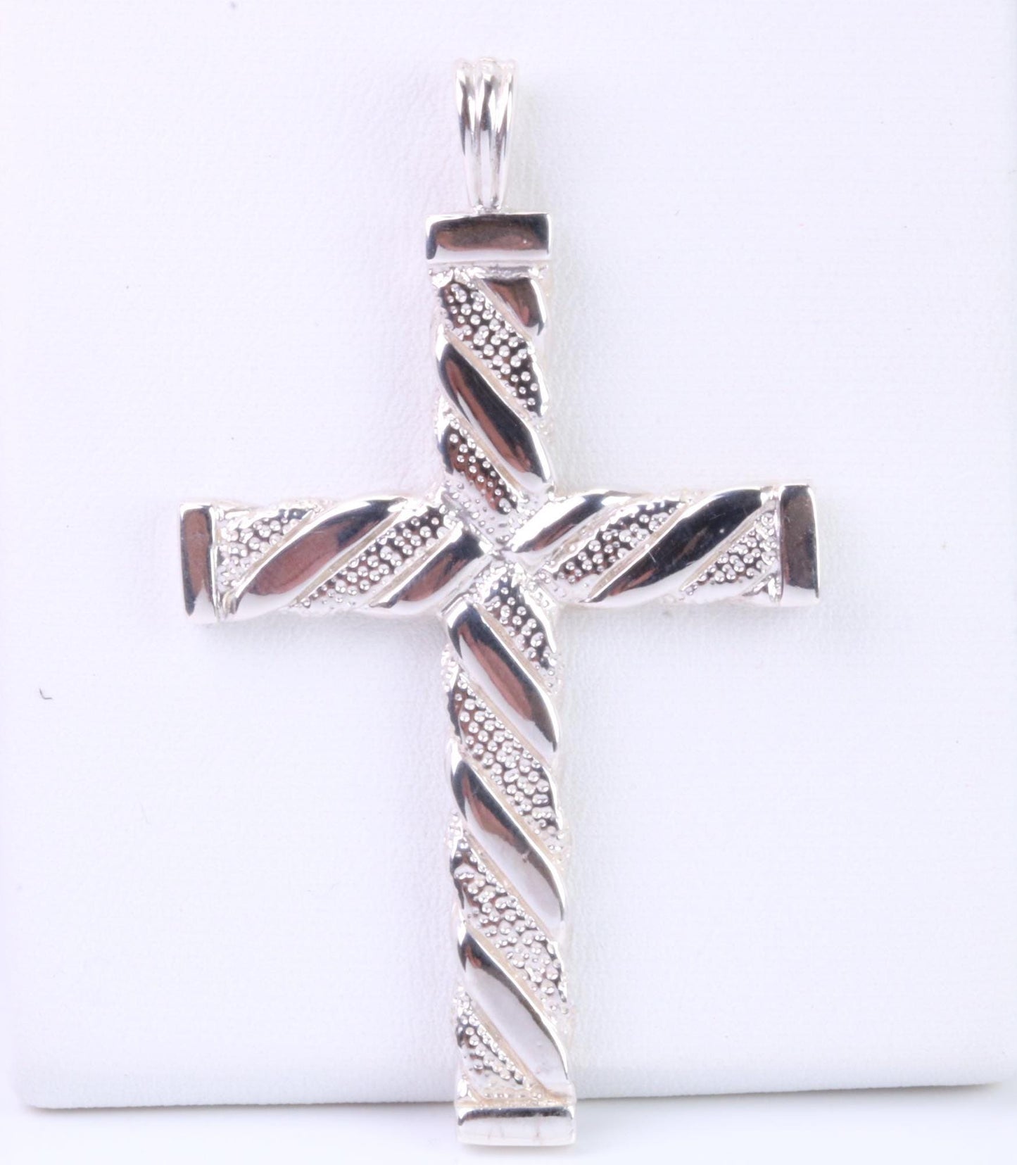 62 mm Long, Large Chunky Sterling Silver Cross, Made From Solid Cast Silver, British Hallmarked