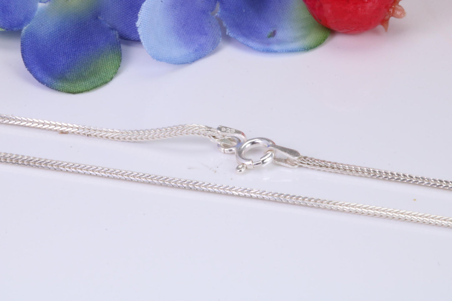Very Slinky Foxtail Chain, Made from solid 925 graded Sterling Silver, 20 inches long