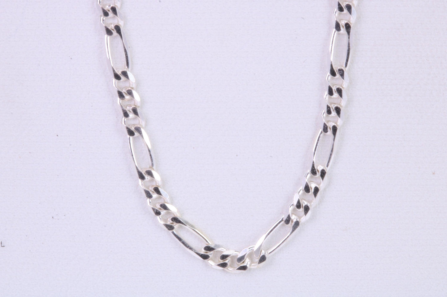 Figaro Chain, Made from solid 925 graded Sterling Silver, 18 or 20 inches long