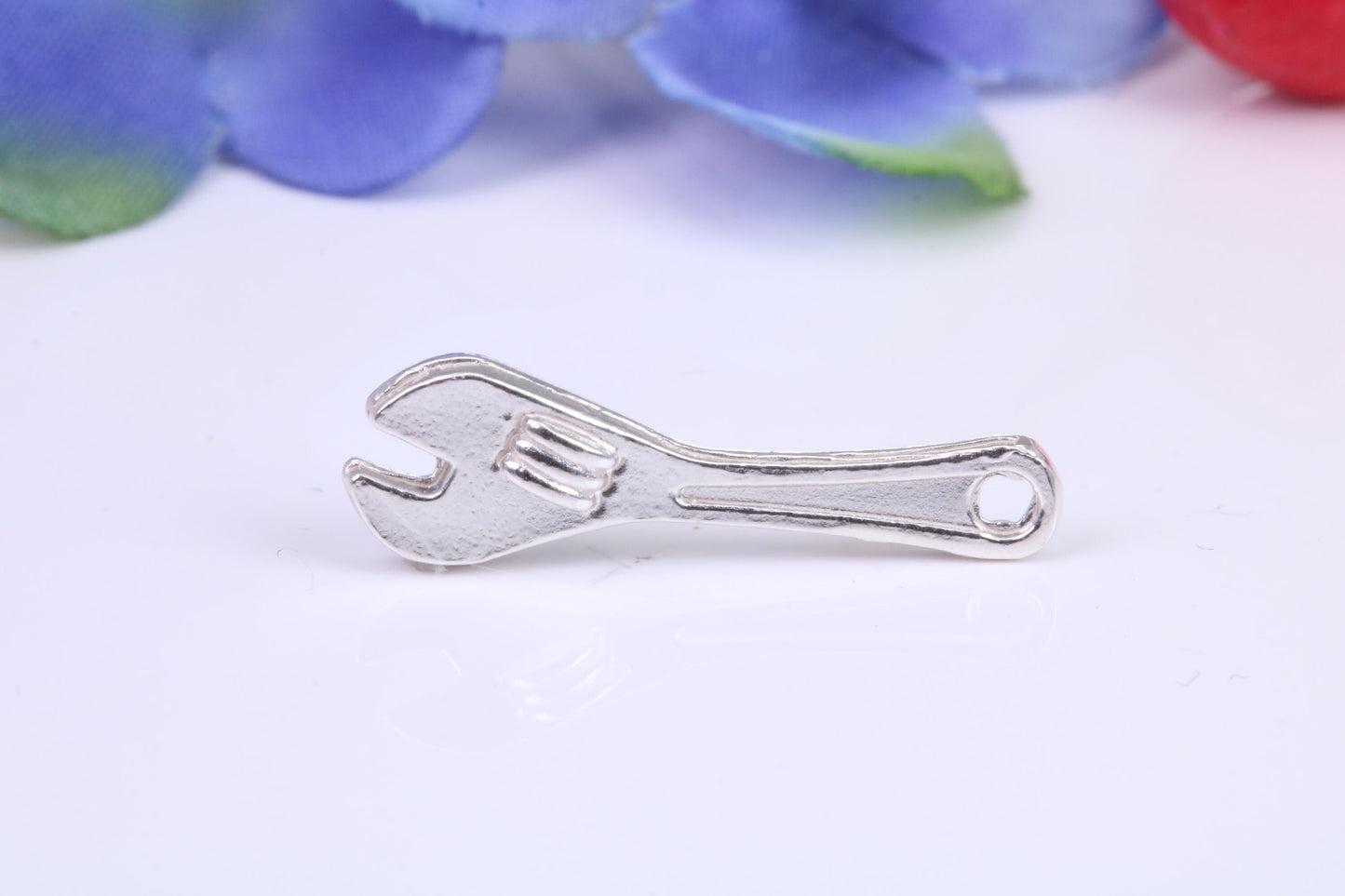 Spanner Charm, Traditional Charm, Made from Solid Cast Silver