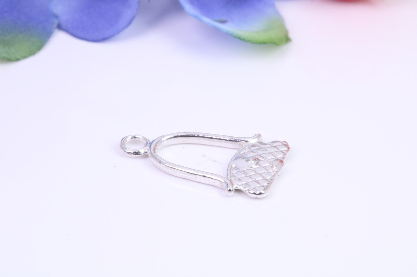 Handbag Charm, Traditional Three Dimensional Charm, Made from Solid Cast Silver