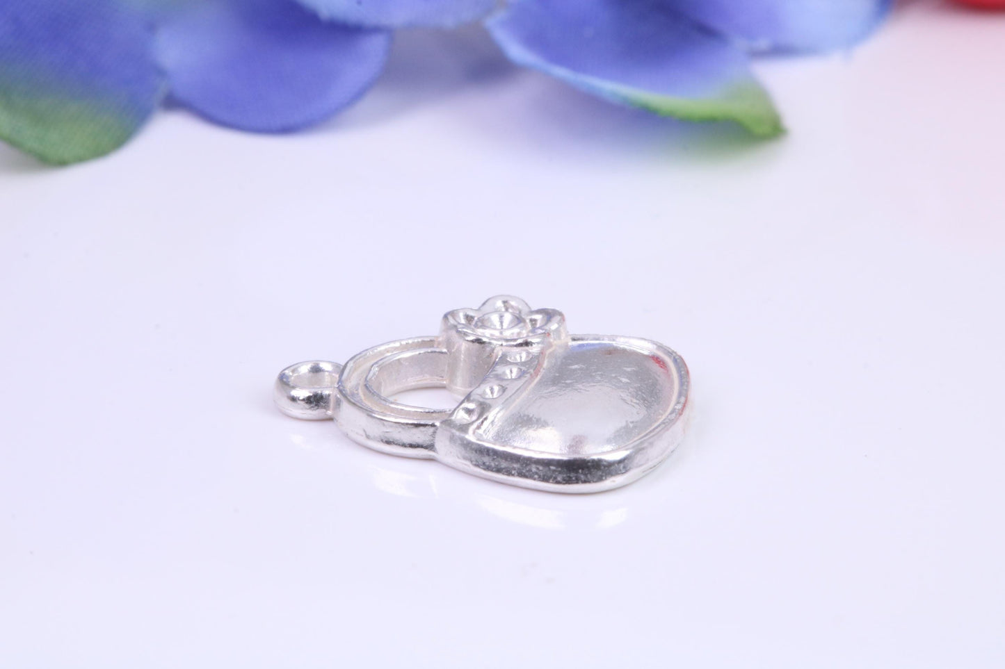 Handbag Charm, Traditional Charm, Made from Solid Cast Silver