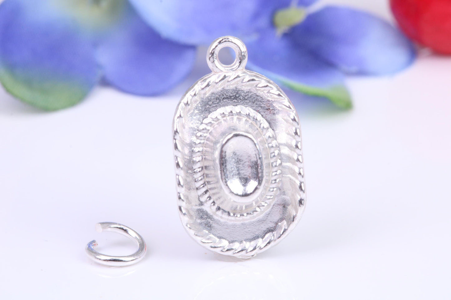 Cowboy Hat Charm, Traditional Three Dimensional Charm, This charm is made from solid cast Silver