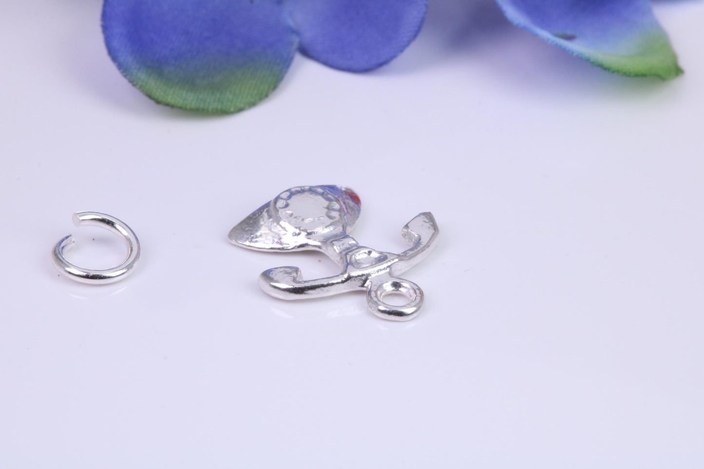 Vintage Phone Charm, Traditional Charm, Made From Solid Cast Silver