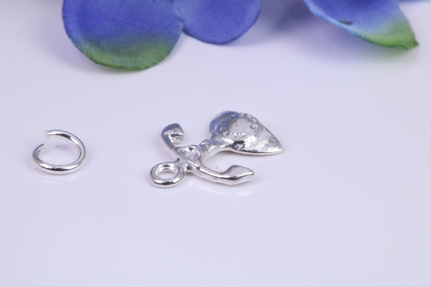 Vintage Phone Charm, Traditional Charm, Made From Solid Cast Silver