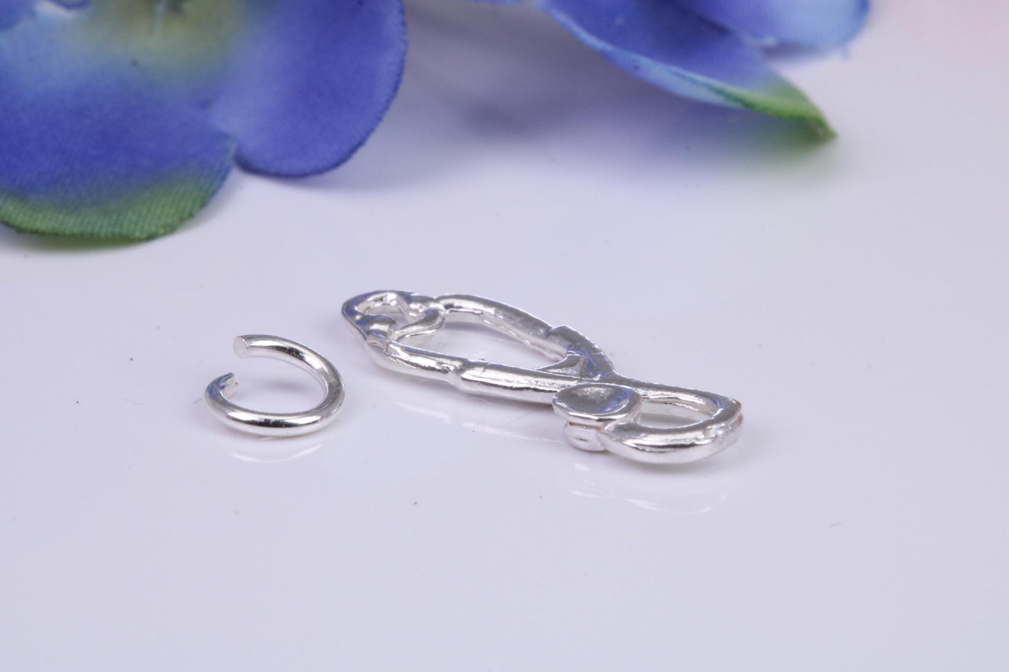 Stethoscope Charm, Traditional Three Dimensional Charm, Made from Solid Cast Silver