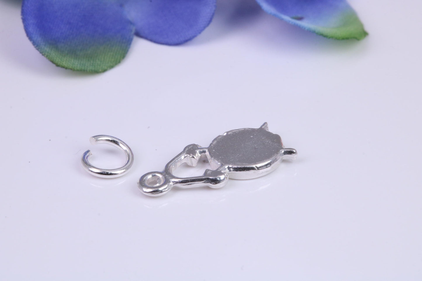Mantle Clock Charm, Traditional Charm, Made from Solid Cast Silver