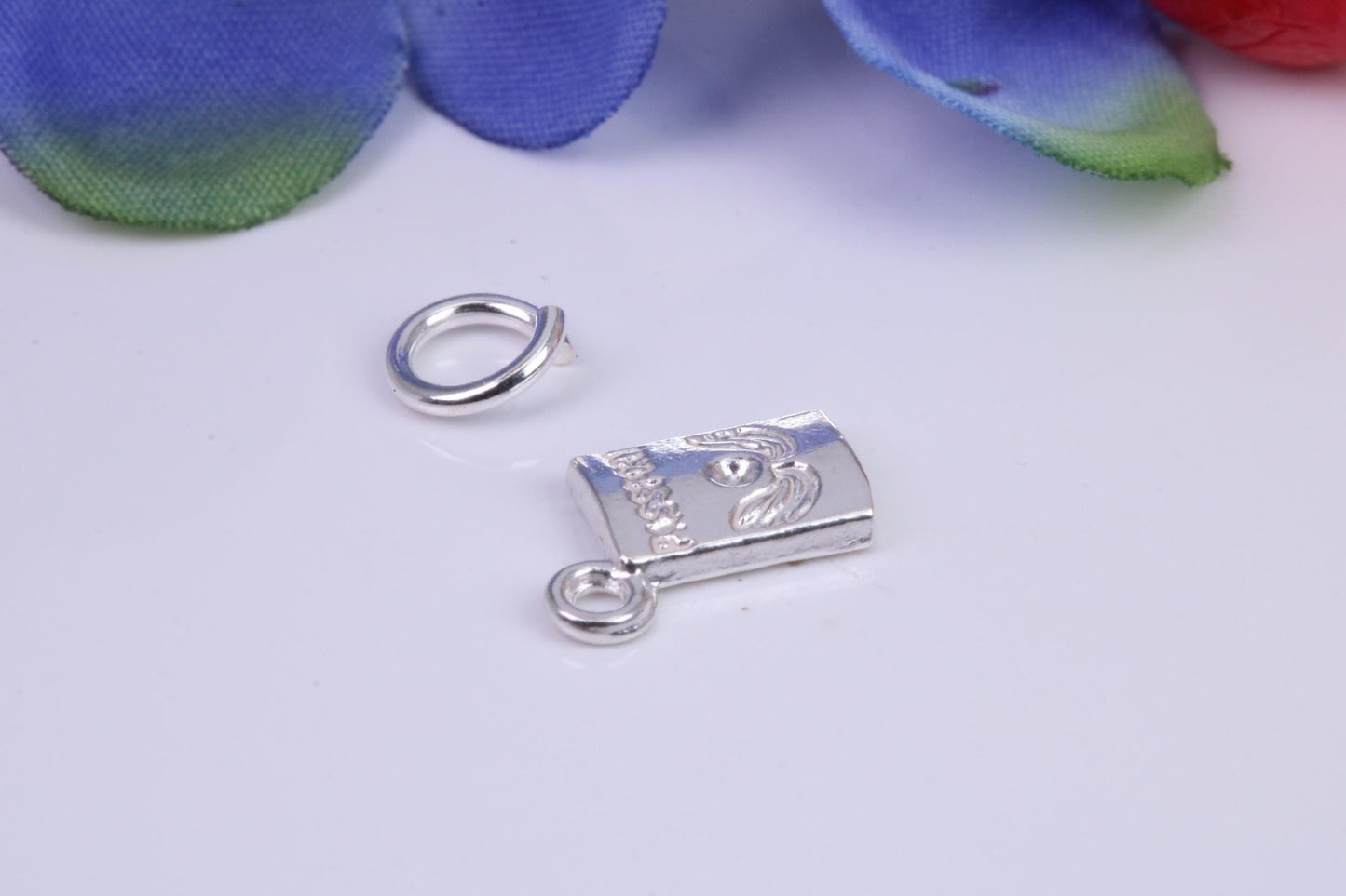 Passport Charm, Traditional Three Dimensional Charm, Made From Solid Cast Silver