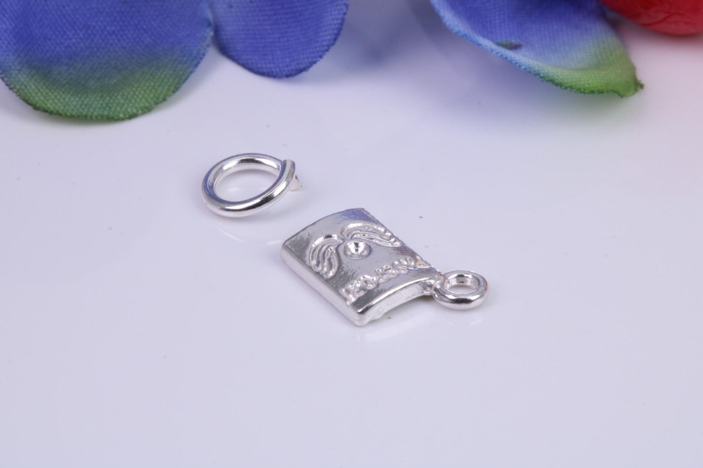 Passport Charm, Traditional Three Dimensional Charm, Made From Solid Cast Silver