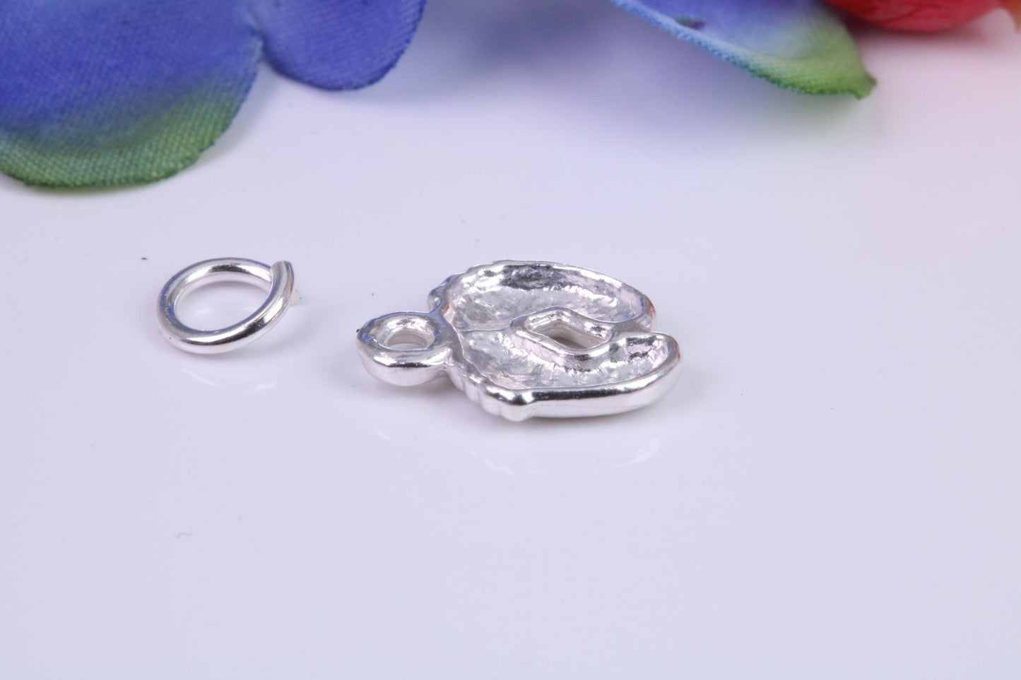Feet Charm, Traditional Charm, Made from Solid Cast Silver
