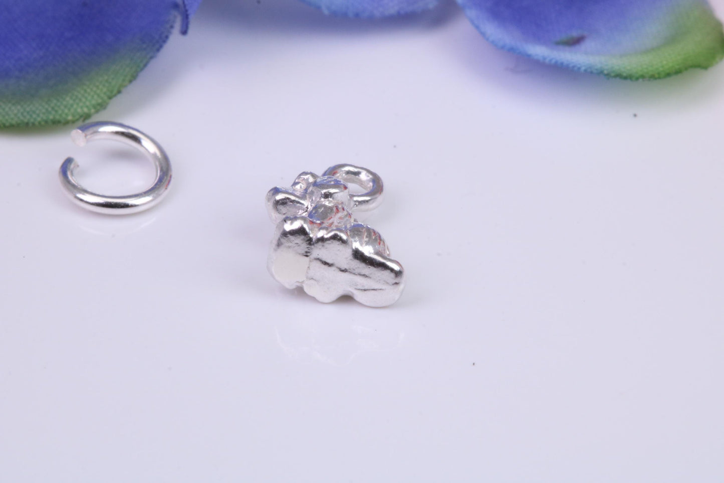 Dog Charm, Traditional Three Dimensional Charm, Made from Solid Silver