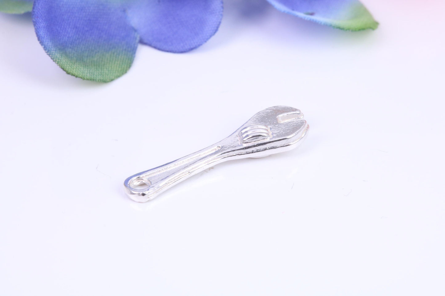 Spanner Charm, Traditional Charm, Made from Solid Cast Silver