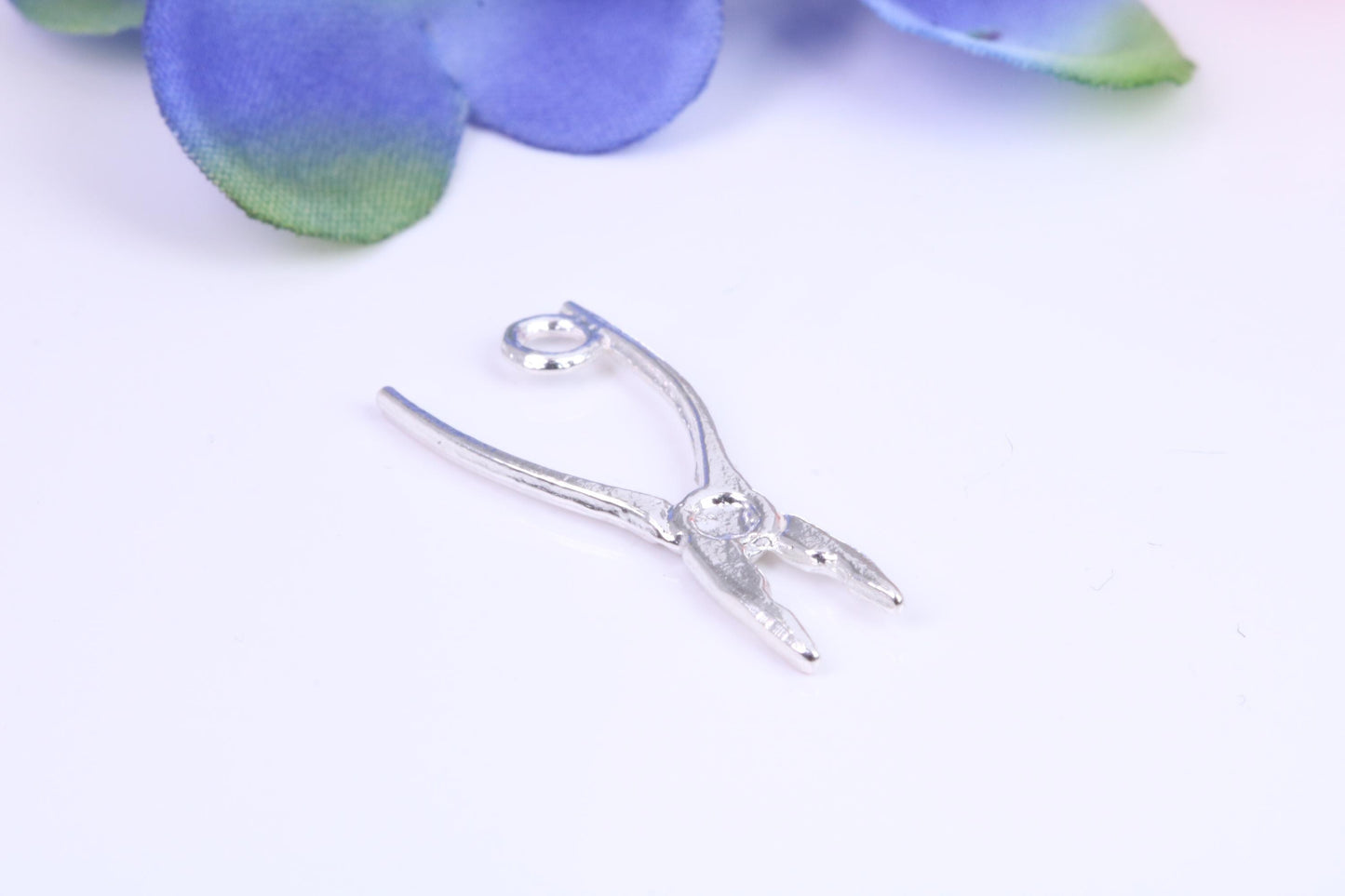 Pliers Charm, Traditional Charm, Made from Solid Cast Silver, Three Dimensional