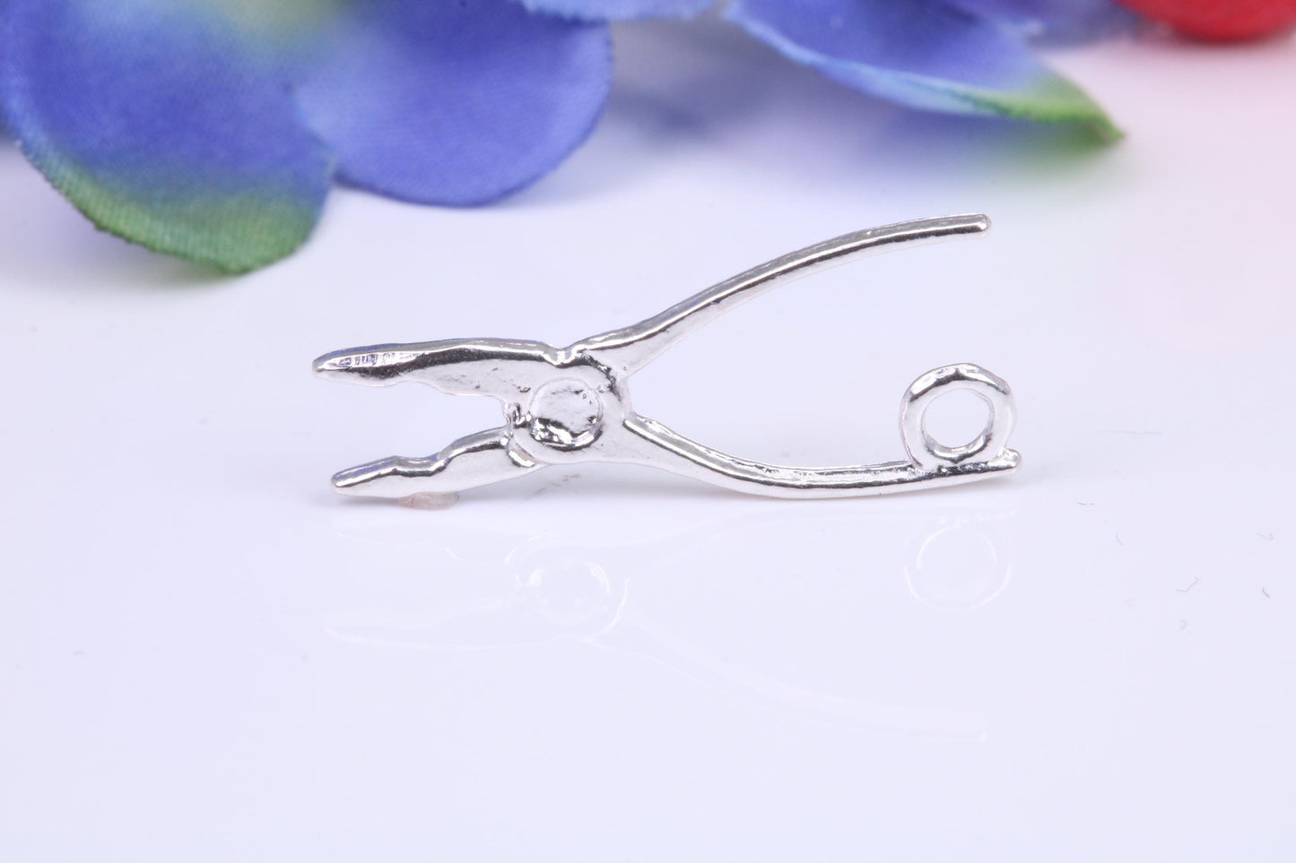Pliers Charm, Traditional Charm, Made from Solid Cast Silver, Three Dimensional