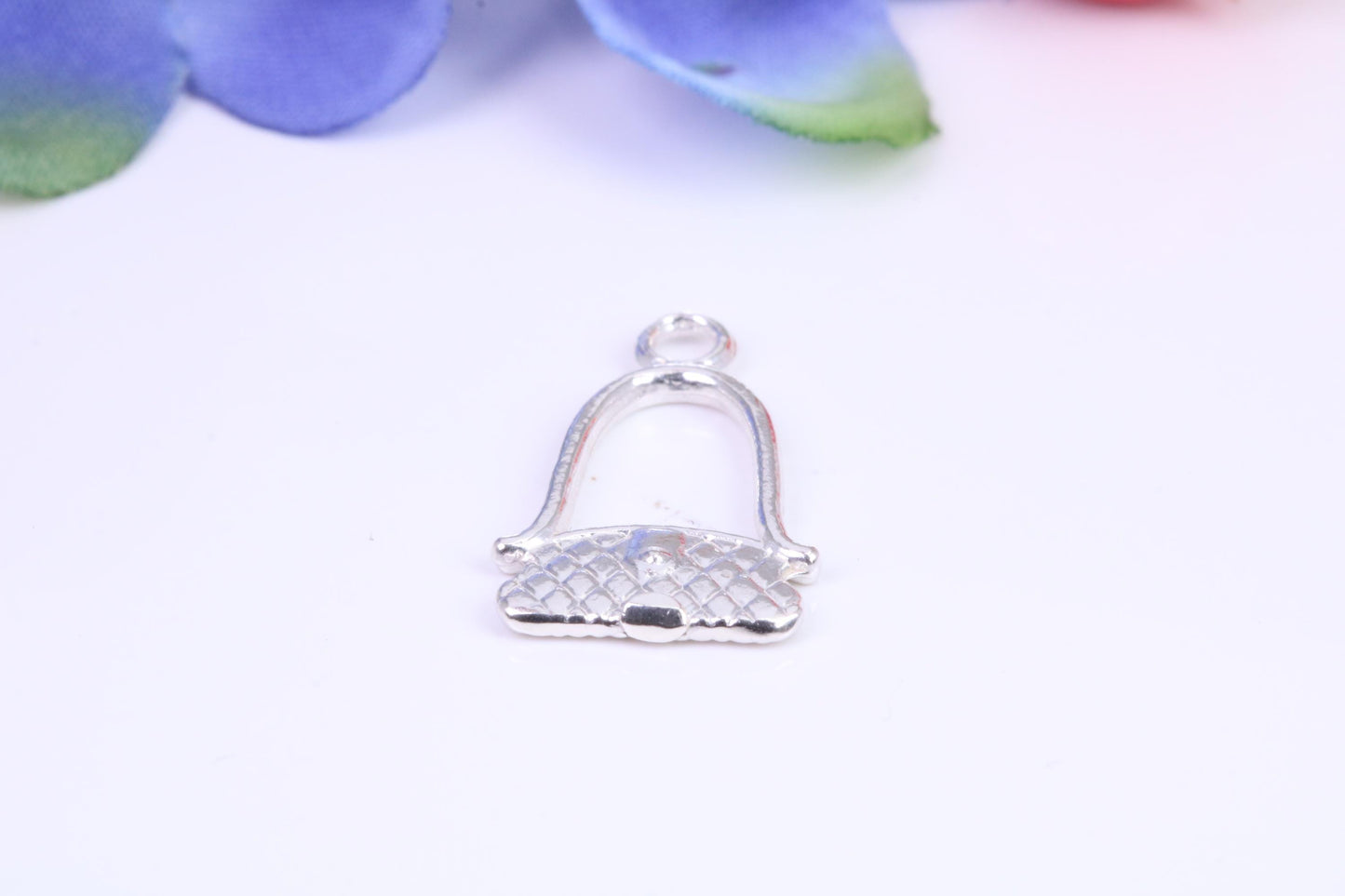Handbag Charm, Traditional Three Dimensional Charm, Made from Solid Cast Silver