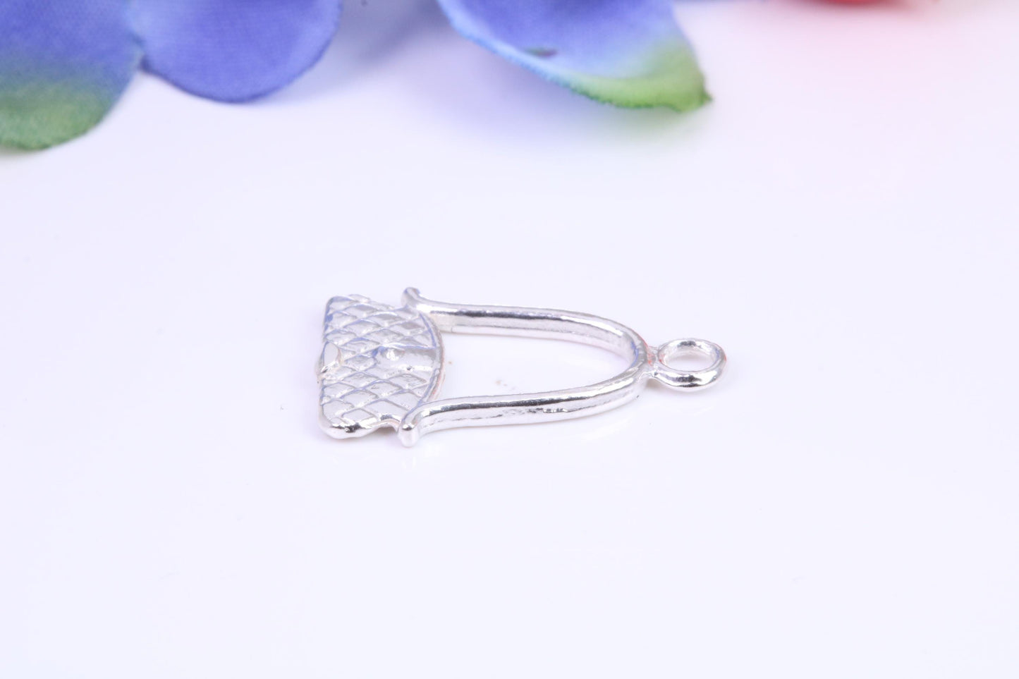 Handbag Charm, Traditional Three Dimensional Charm, Made from Solid Cast Silver