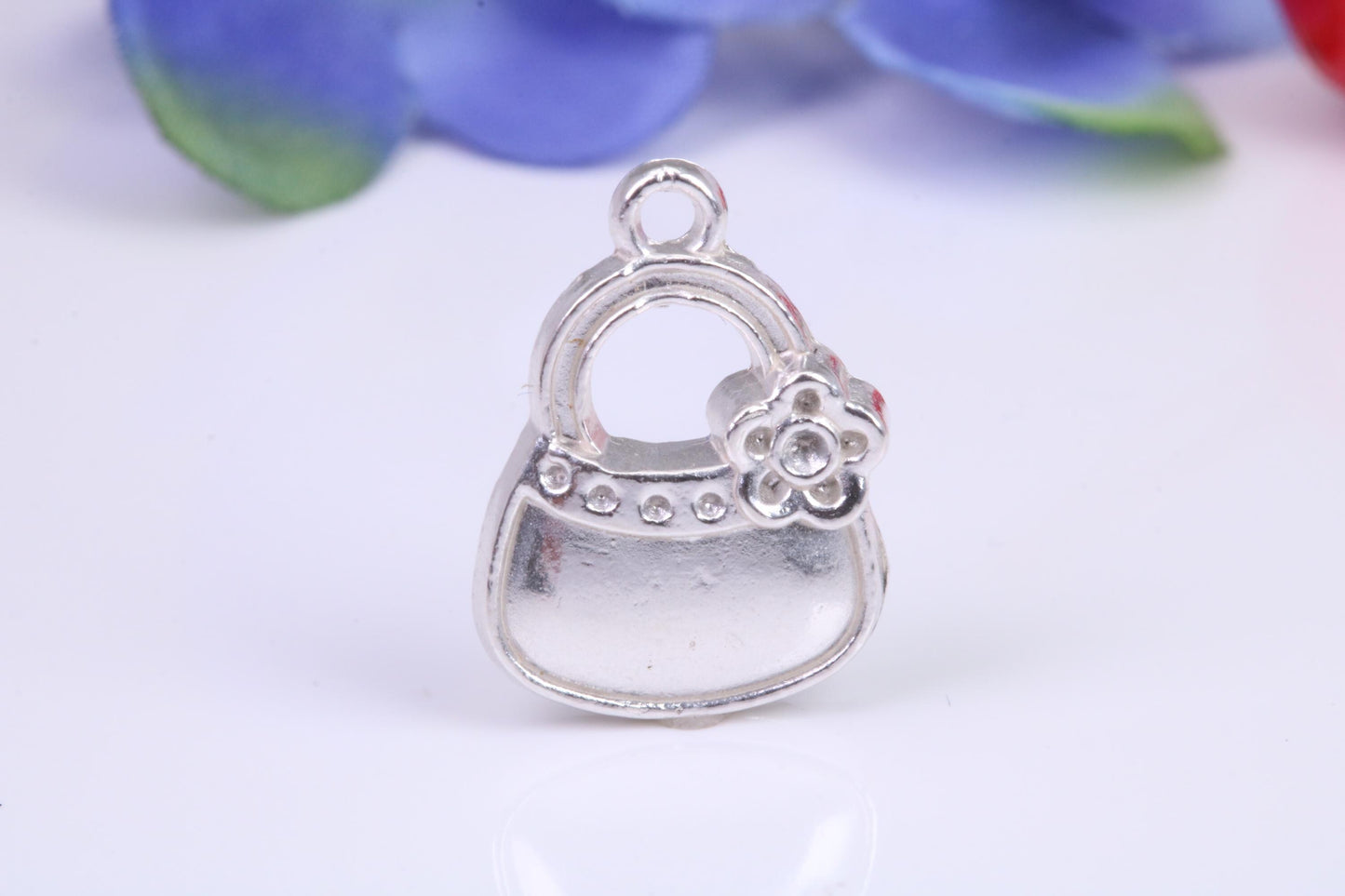 Handbag Charm, Traditional Charm, Made from Solid Cast Silver