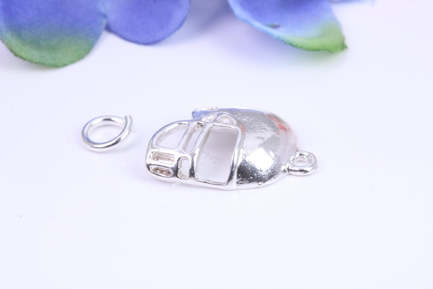 American Football Helmet charm, Traditional Charm, Made from Solid Cast Silver