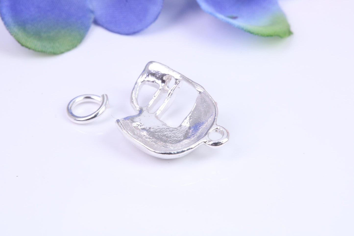 American Football Helmet charm, Traditional Charm, Made from Solid Cast Silver
