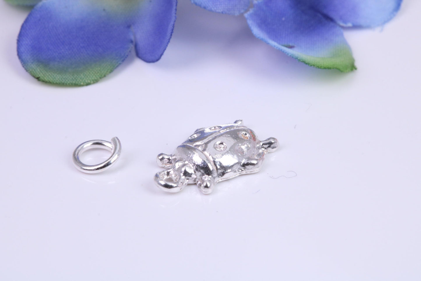 Beetle Charm, Traditional Charm, Made from Solid Cast Yellow Gold, British Hallmarked