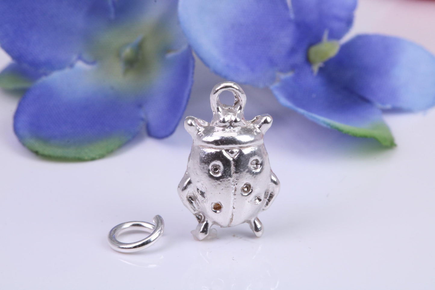 Beetle Charm, Traditional Charm, Made from Solid Cast Yellow Gold, British Hallmarked