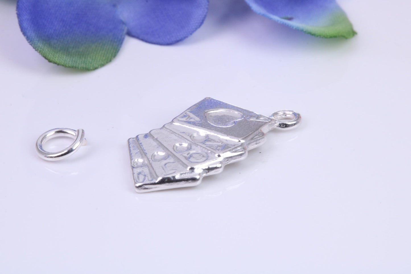 Playing Cards Charm, Traditional Charm, Made from Solid Cast Silver