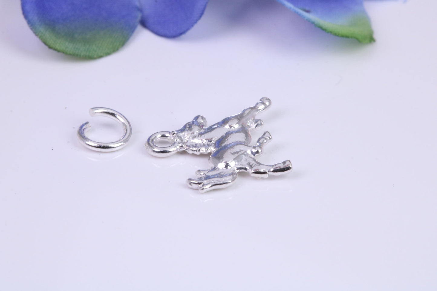 Horse Charm, Traditional Three Dimensional Charm, Made from Solid Cast Silver