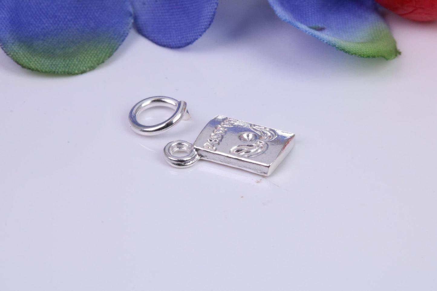 Passport Charm, Traditional Three Dimensional Charm, Made From Solid Cast Silver