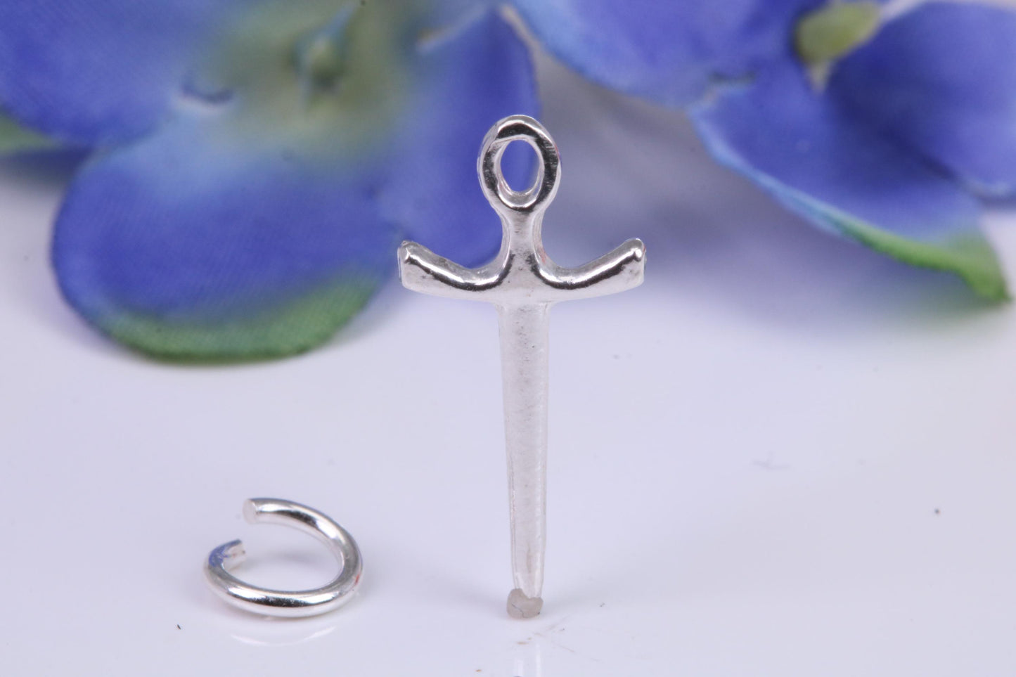 Sword Charm, Traditional Three Dimensional Charm, Made from Solid Cast Silver