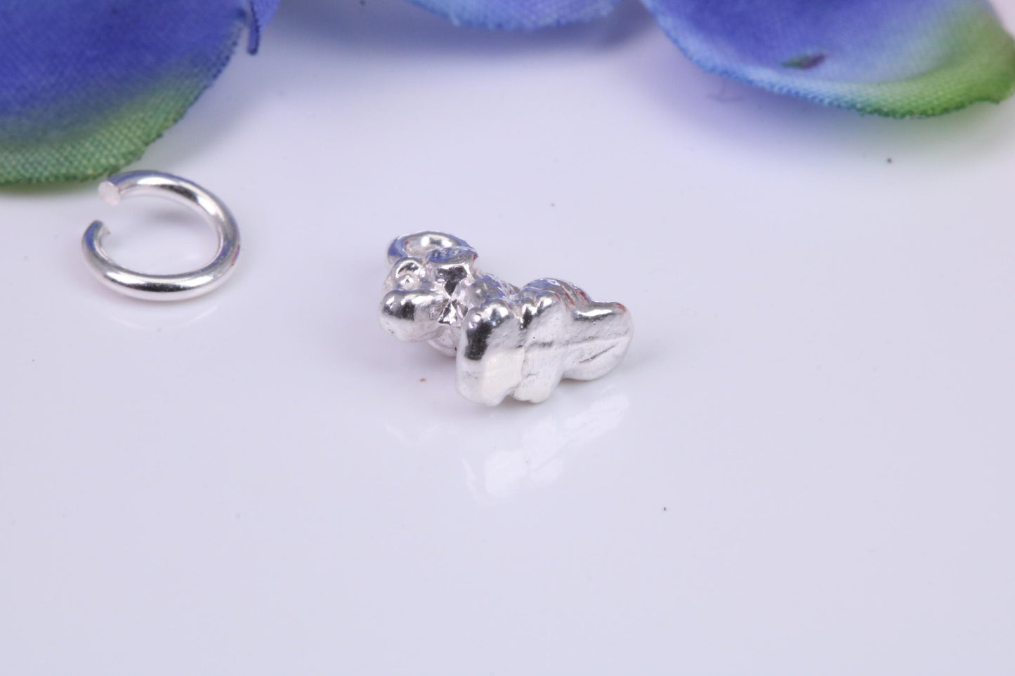 Dog Charm, Traditional Three Dimensional Charm, Made from Solid Silver