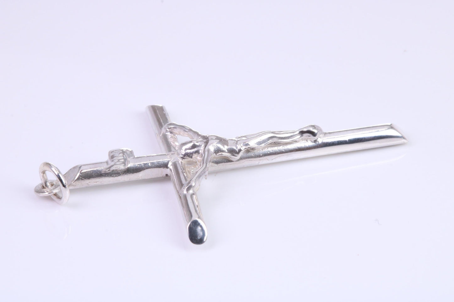 Large 50 mm Long Crucifix, Made From Solid Cast Silver