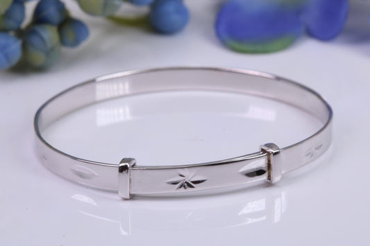 Childs Solid Silver Expanding Bangle