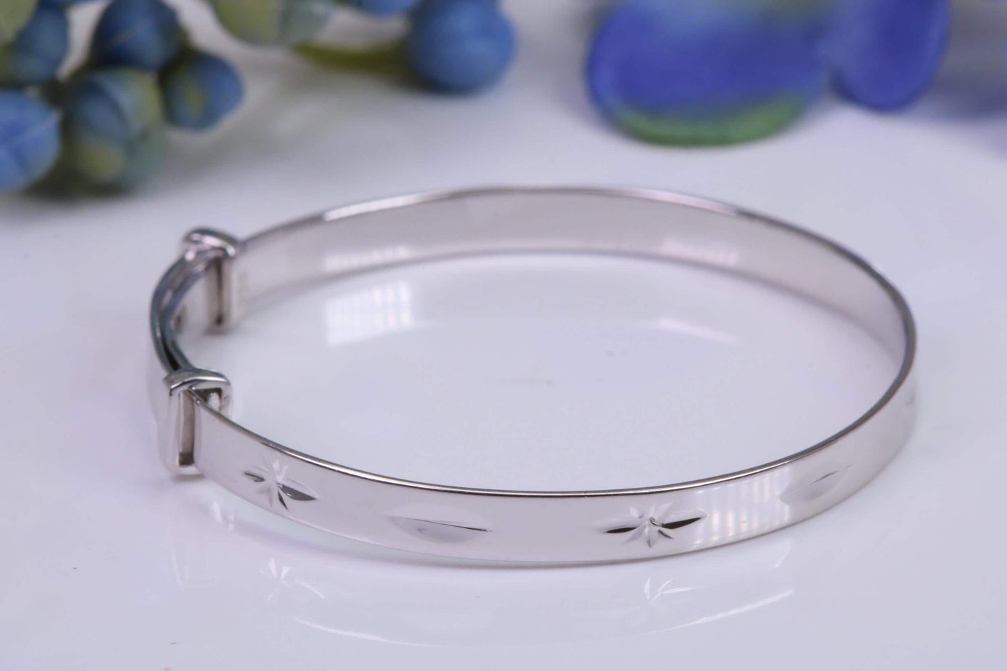 Childs Solid Silver Expanding Bangle