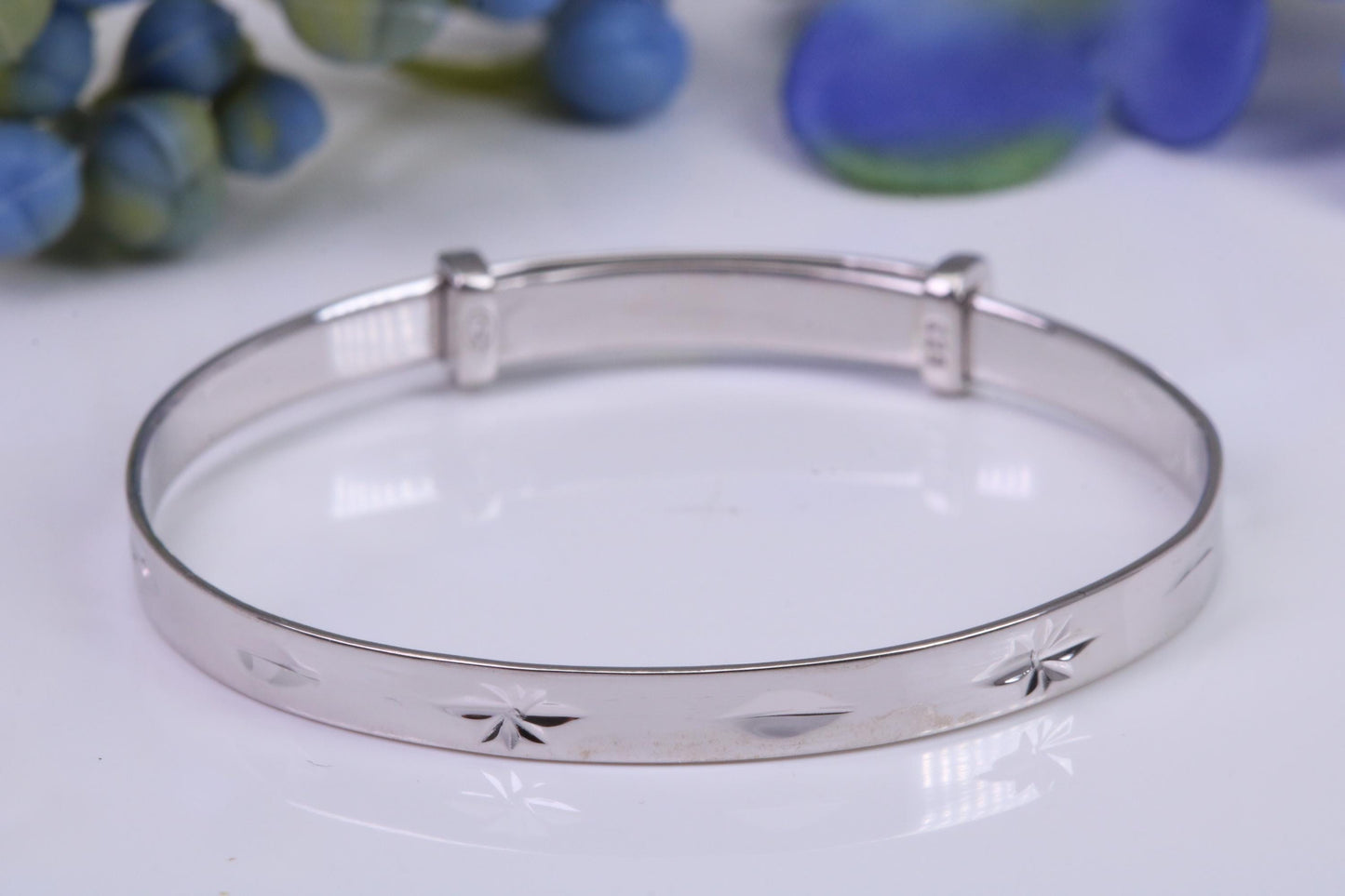 Childs Solid Silver Expanding Bangle