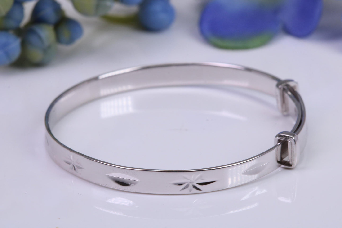 Childs Solid Silver Expanding Bangle