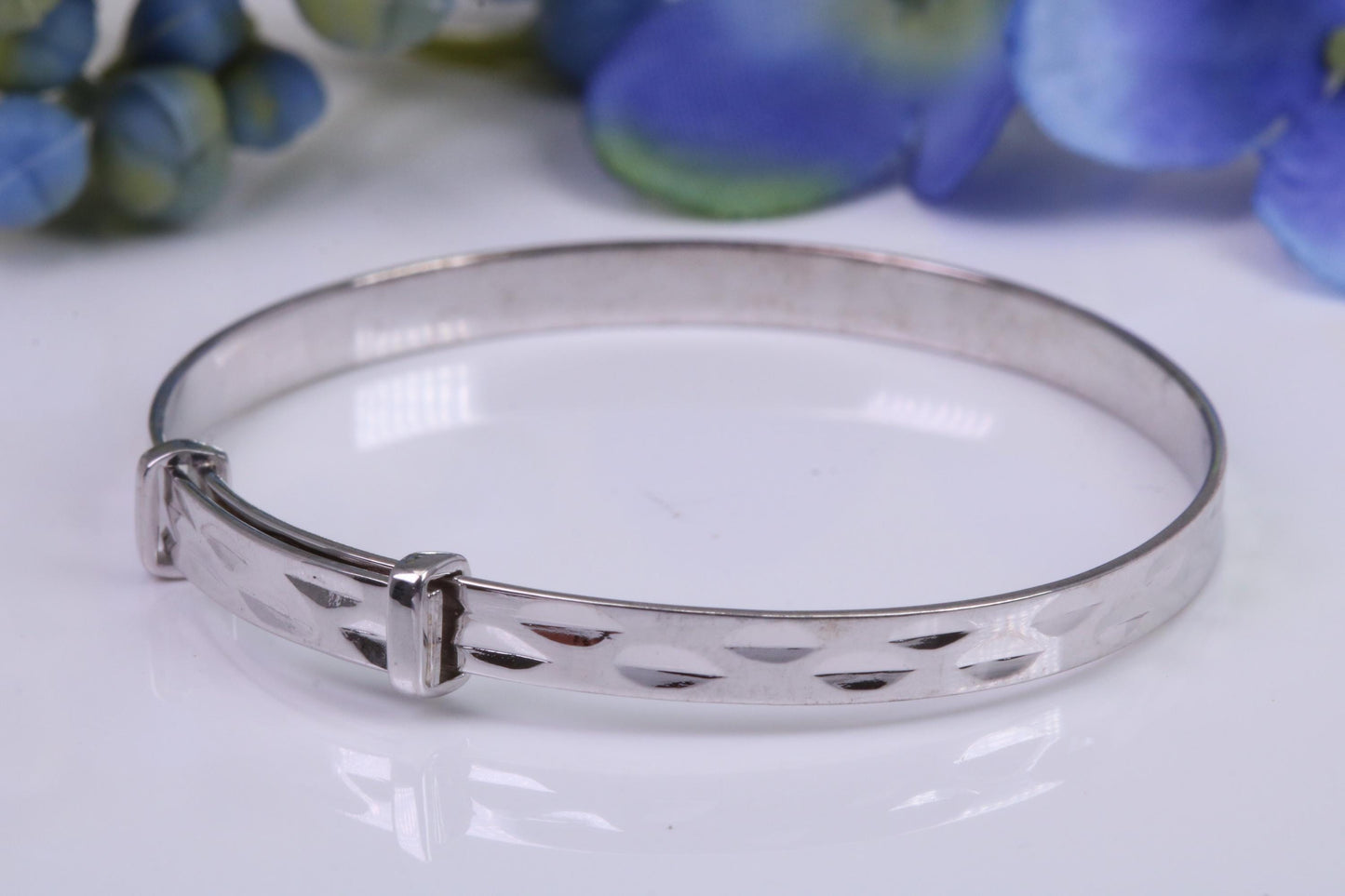 Childs Solid Silver Expanding Bangle