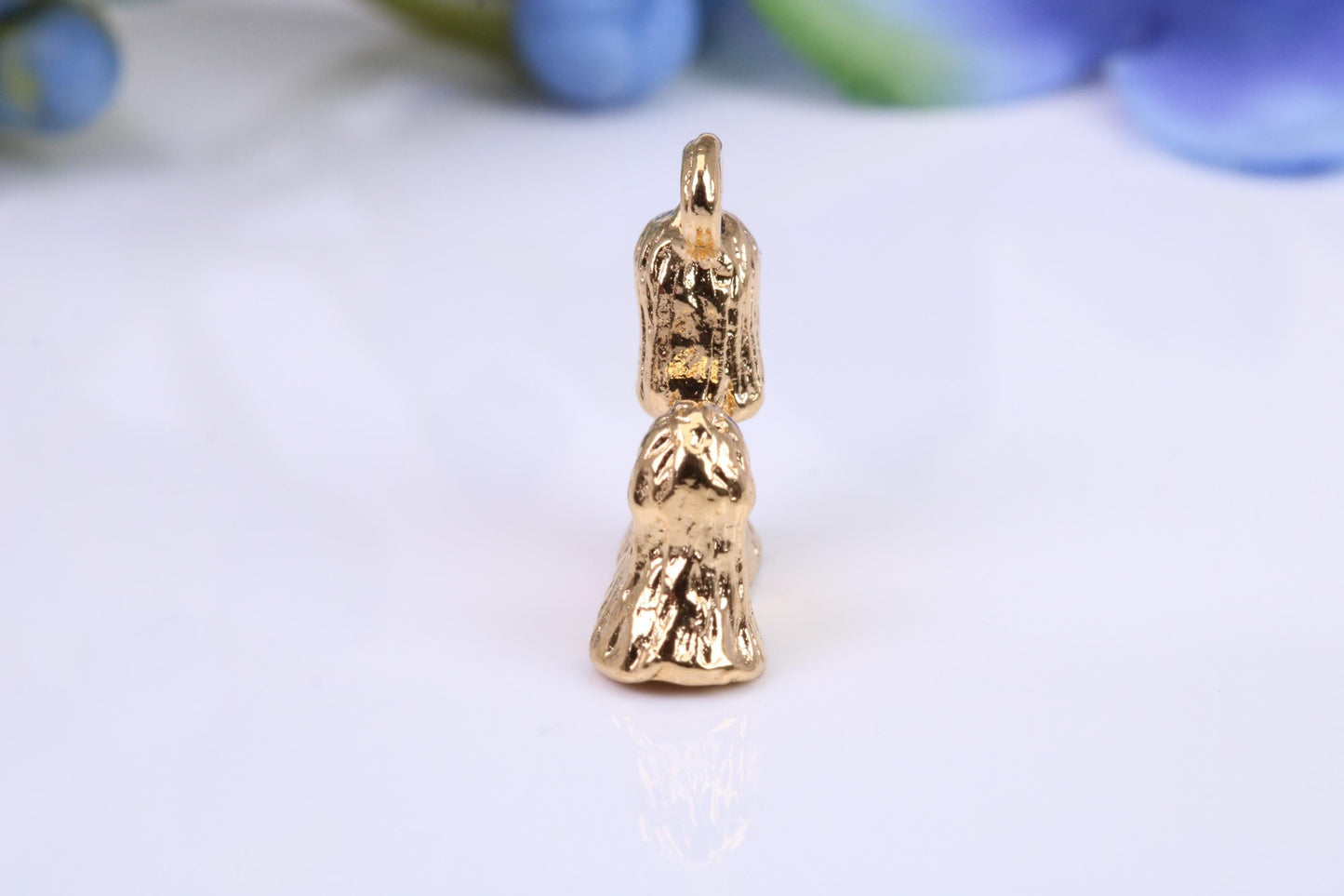 Dog Charm, Traditional Charm, Made from Solid Yellow Gold, British Hallmarked