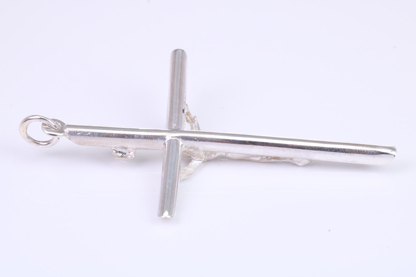 Large 50 mm Long Crucifix, Made From Solid Cast Silver